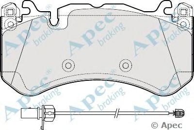 APEC BRAKING pad1926 -  Комплект тормозных колодок, дисковый тормоз
